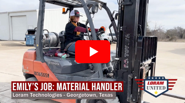 Open Emily's Job: Material Handler video