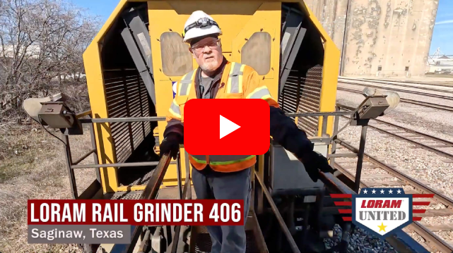 Open Loram Rail Grinder 406 video